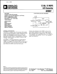 Click here to download AD9007BM Datasheet