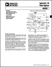 Click here to download AD9502BMB Datasheet