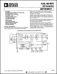 Click here to download AD9721BR Datasheet
