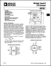 Click here to download AD9768SQ Datasheet