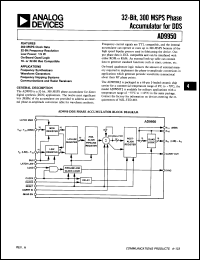 Click here to download AD9950KJ Datasheet