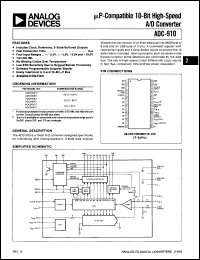 Click here to download ADC910AT Datasheet