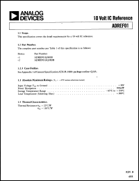 Click here to download ADREF01Q/883B Datasheet