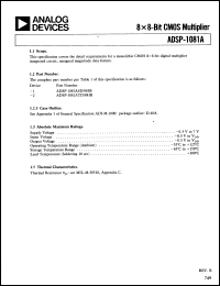 Click here to download ADSP1081TD Datasheet