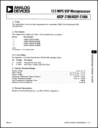 Click here to download ADSP2100ASG Datasheet