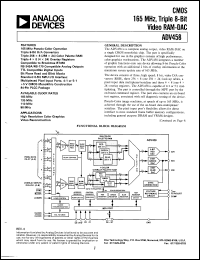 Click here to download ADV458KP135 Datasheet