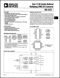 Click here to download DAC8222AW Datasheet