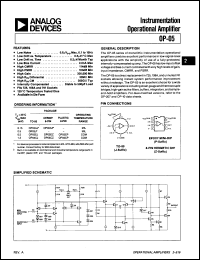 Click here to download OP05AJ/883 Datasheet