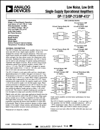 Click here to download OP413GP Datasheet