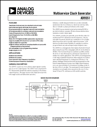 Click here to download AD9551 Datasheet