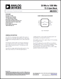 Click here to download ADL5533ACPZ-R7 Datasheet