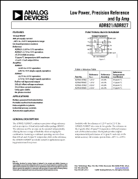 Click here to download ADR827ARMZ-R21 Datasheet