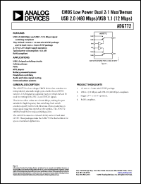 Click here to download ADG772BCPZ-REEL Datasheet