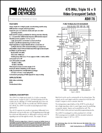 Click here to download AD8176 Datasheet