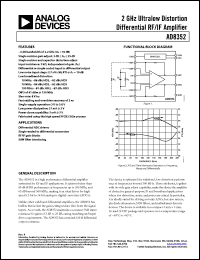 Click here to download AD8352-EVALZ Datasheet