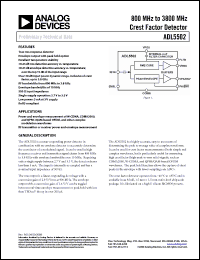 Click here to download ADL5502ACBZ-P7 Datasheet