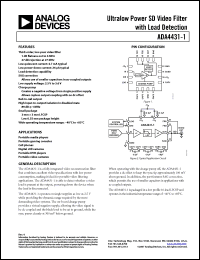 Click here to download ADA4431-1YCPZ-R7 Datasheet