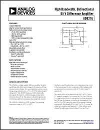 Click here to download AD8216YRZ-RL Datasheet