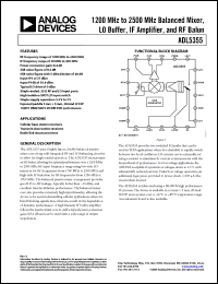 Click here to download ADL5355ACPZ-WP Datasheet