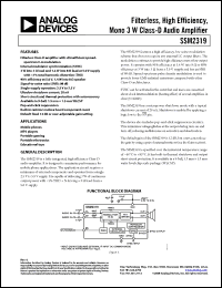 Click here to download SSM2319CBZ-R2 Datasheet