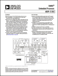 Click here to download ADSP-21262SBBC-150 Datasheet
