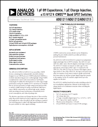 Click here to download ADG1213YCP Datasheet