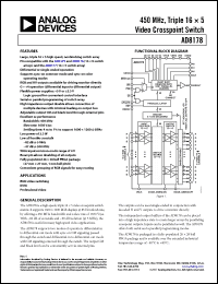 Click here to download AD8178ABPZ1 Datasheet