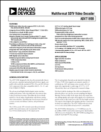 Click here to download ADV7189BBSTZ268H Datasheet