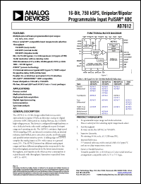 Click here to download AD7612BCPZ-RL Datasheet