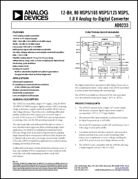 Click here to download AD9233-80EB Datasheet