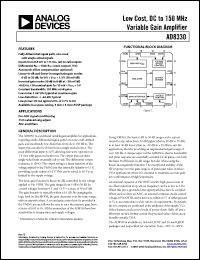 Click here to download AD8330-EVAL Datasheet