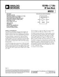 Click here to download AD8353-EVAL Datasheet