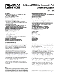 Click here to download EVAL-ADV7184EB Datasheet