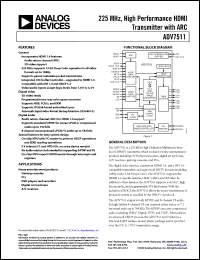 Click here to download ADV7511 Datasheet