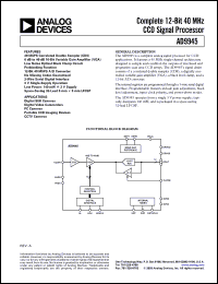 Click here to download AD9945KCPZ Datasheet
