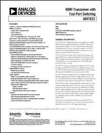 Click here to download ADV7623 Datasheet