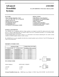 Click here to download AMS1083CM-3.0 Datasheet