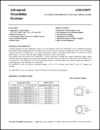 Click here to download AMS1505CTV-2.85 Datasheet