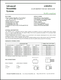 Click here to download AMS2911CT-1.8 Datasheet