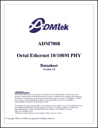 Click here to download ADM7008 Datasheet