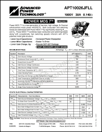 Click here to download APT10026JFLL Datasheet