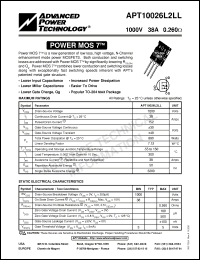 Click here to download APT10026L2LL Datasheet