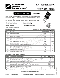 Click here to download APT10030L2 Datasheet