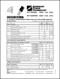 Click here to download APT1002RBN Datasheet