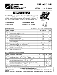 Click here to download APT10043JVR Datasheet