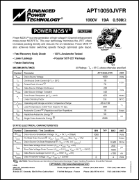 Click here to download APT10050JVFR Datasheet