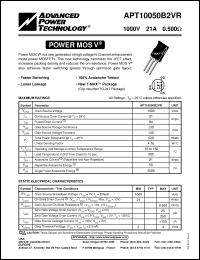 Click here to download APT10050B2VR Datasheet