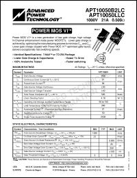 Click here to download APT10050B2LC Datasheet