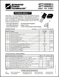 Click here to download APT10090SLL Datasheet