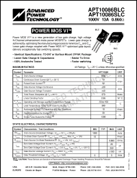 Click here to download APT10086SLC Datasheet